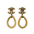 VINTAGE CHANEL EARRINGS COCOMARK SWING GOLD ACCESSORY 96P 90323114