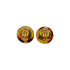 VINTAGE CHANEL EARRINGS COCOMARK TORTOISESHELL GOLD ACCESSORY 97P 90340526