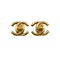 VINTAGE CHANEL EARRINGS COCOMARK TURN LOCK GOLD ACCESSORY 97P 90324119