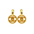 VINTAGE CHANEL EARRINGS COCOMARK TURN LOCK GOLD ACCESSORY 97P 90325302