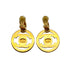 VINTAGE CHANEL EARRINGS COCOMARK TURN LOCK GOLD ACCESSORY 97P 90325302