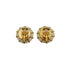 VINTAGE CHANEL EARRINGS COCOMARK WHITE BLACK GOLD ACCESSORY 95A 90330693
