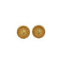 VINTAGE CHANEL EARRINGS COIN MOTIF ROUND GOLD ACCESSORY 95A 90339118