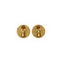 VINTAGE CHANEL EARRINGS COIN MOTIF ROUND GOLD ACCESSORY 95A 90339118