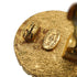 VINTAGE CHANEL EARRINGS COIN MOTIF ROUND GOLD ACCESSORY 95A 90339118
