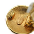 VINTAGE CHANEL EARRINGS CROWN COCOMARK ROUND GOLD ACCESSORY 96A 90339135