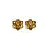 VINTAGE CHANEL EARRINGS FLOWER COCOMARK GOLD ACCESSORY 96P 90339110