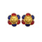 VINTAGE CHANEL EARRINGS FLOWER COCOMARK GRIPOIX GOLD ACCESSORY 97A 90321113