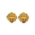 VINTAGE CHANEL EARRINGS FLOWER MOTIF COCOMARK GOLD ACCESSORY 95A 90334890