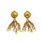 VINTAGE CHANEL EARRINGS FRINGE LOGO GOLD ACCESSORY 90334182