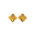 VINTAGE CHANEL EARRINGS GRIPOIX COCOMARK GREEN GOLD ACCESSORY 94A 90339168