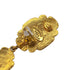 VINTAGE CHANEL EARRINGS GRIPOIX GREEN GOLD SWING ACCESSORY 25 90325621