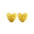 VINTAGE CHANEL EARRINGS HEART COCOMARK ACCESSORY 95P 90325353