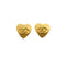 VINTAGE CHANEL EARRINGS HEART COCOMARK GOLD ACCESSORY 95P 90312945