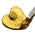 VINTAGE CHANEL EARRINGS HEART COCOMARK GOLD ACCESSORY 95P 90312945
