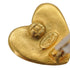 VINTAGE CHANEL EARRINGS HEART COCOMARK GOLD ACCESSORY 95P 90335626