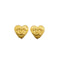 VINTAGE CHANEL EARRINGS HEART COCOMARK GOLD ACCESSORY 95P 90350550