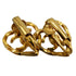 VINTAGE CHANEL EARRINGS HEART COCOMARK GOLD ACCESSORY 90330659