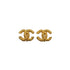 VINTAGE CHANEL EARRINGS LAVA COCOMARK GOLD ACCESSORY 93A 90337712