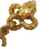 VINTAGE CHANEL EARRINGS LAVA COCOMARK SWING GOLD ACCESSORY 93A 90337714