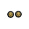 VINTAGE CHANEL EARRINGS LION BLACK GOLD ACCESSORY 94A 90324770