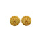 VINTAGE CHANEL EARRINGS LOGO BUTTON MOTIF ACCESSORY 94A 90326610