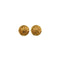 VINTAGE CHANEL EARRINGS LOGO LION GOLD ACCESSORY 23 90338255
