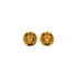 VINTAGE CHANEL EARRINGS LOGO LION GOLD ACCESSORY 23 90338255