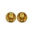 VINTAGE CHANEL EARRINGS LOGO ROUND GOLD ACCESSORY 90327999