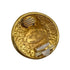 VINTAGE CHANEL EARRINGS LOGO ROUND GOLD ACCESSORY 90327999