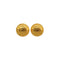 VINTAGE CHANEL EARRINGS LOGO ROUND GOLD ACCESSORY 90337710