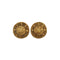 VINTAGE CHANEL EARRINGS LOGO ROUND GOLD ACCESSORY 90337711