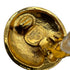 VINTAGE CHANEL EARRINGS LOGO ROUND GOLD ACCESSORY 90323143
