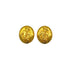 VINTAGE CHANEL EARRINGS MADEMOISELLE OVAL GOLD ACCESSORY 90325286