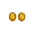 VINTAGE CHANEL EARRINGS MADEMOISELLE OVAL GOLD ACCESSORY 90325286