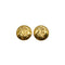 VINTAGE CHANEL EARRINGS MADEMOISELLE ROUND GOLD ACCESSORY 90346691