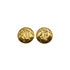 VINTAGE CHANEL EARRINGS MADEMOISELLE ROUND GOLD ACCESSORY 90346691
