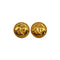 VINTAGE CHANEL EARRINGS MADEMOISELLE ROUND GOLD ACCESSORY 90348347