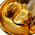 VINTAGE CHANEL EARRINGS MADEMOISELLE ROUND GOLD ACCESSORY 90348347