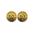 VINTAGE CHANEL EARRINGS MATELASSE COCOMARK ROUND ACCESSORY 90325786