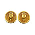 VINTAGE CHANEL EARRINGS MATELASSE COCOMARK ROUND ACCESSORY 90325786