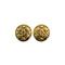 VINTAGE CHANEL EARRINGS MATELASSE COCOMARK ROUND ACCESSORY 90328006