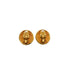 VINTAGE CHANEL EARRINGS MATELASSE ROUND COCOMARK GOLD ACCESSORY 90350570