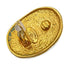 VINTAGE CHANEL EARRINGS OVAL COCOMARK GOLD ACCESSORY 26 90325278