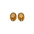 VINTAGE CHANEL EARRINGS OVAL COCOMARK LOGO GOLD ACCESSORY 28 90335631