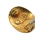 VINTAGE CHANEL EARRINGS OVAL COCOMARK LOGO GOLD ACCESSORY 28 90335631