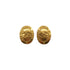 VINTAGE CHANEL EARRINGS OVAL COCOMARK LOGO GOLD ACCESSORY 28 90337709