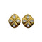 VINTAGE CHANEL EARRINGS RHINESTONE GOLD ACCESSORY 90328957