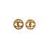 VINTAGE CHANEL EARRINGS ROUND COCOMARK ACCESSORY 90335015