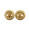 VINTAGE CHANEL EARRINGS ROUND COCOMARK ACCESSORY 90335642